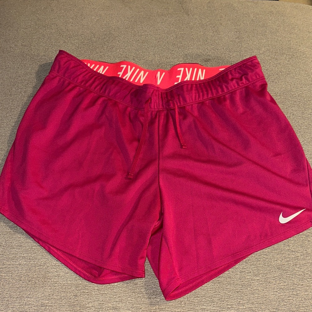 Nike Women's Vibrant Red Athletic Shorts